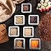 Pangda Empty 4-Ounce Capacity Clear Top Square Silver Metal Tins Great for Gifts,and Treasures (20 Pack)