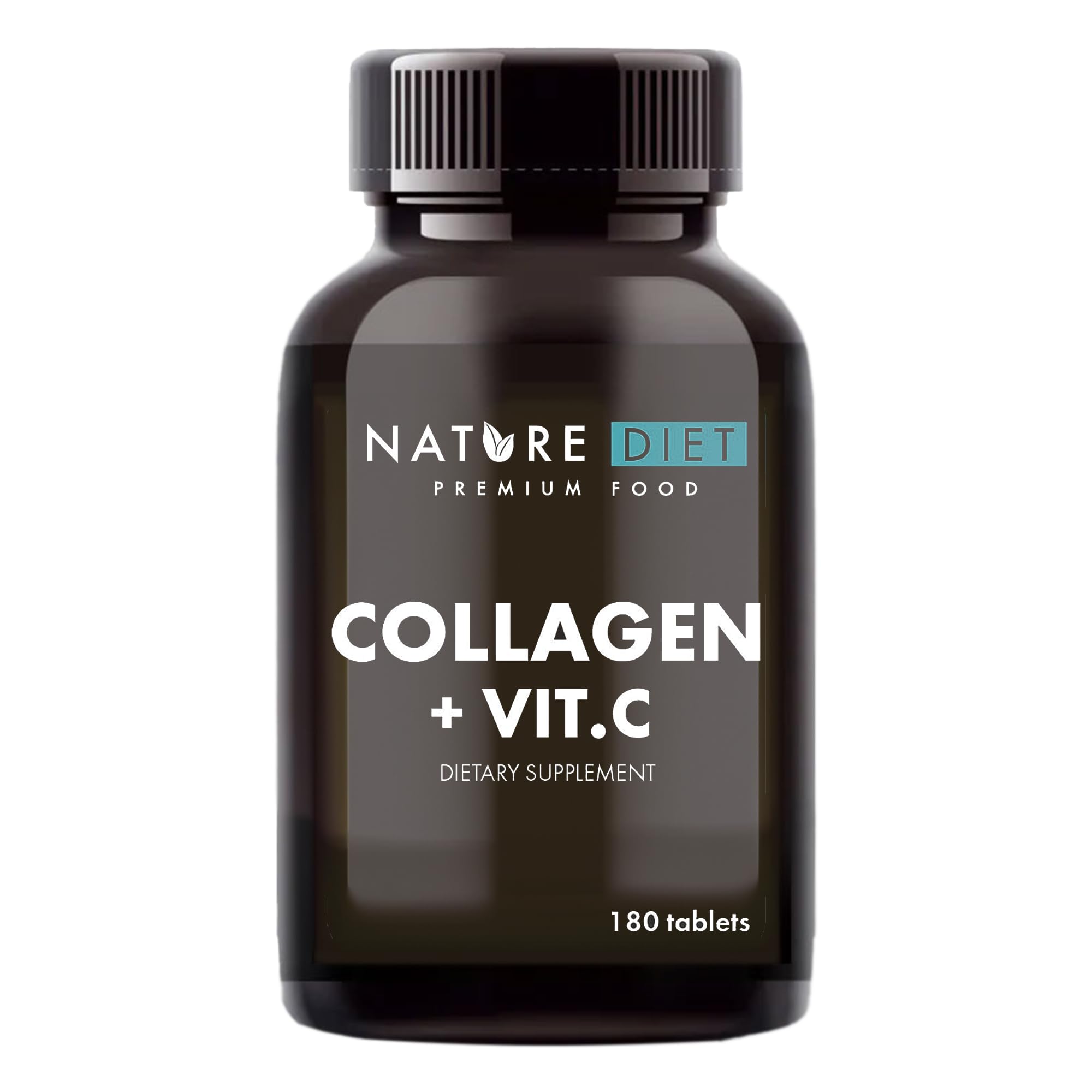 Nature Diet - Collagen with Vitamin C, 180 Tablets, 500 mg , Collagen Hydrolysate
