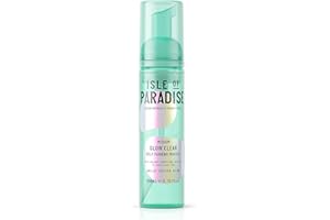 Isle of Paradise Glow Clear Self Tanning Mousse - Color Correcting Tanning Foam, Vegan and Cruelty Free, 6.76 Fl Oz