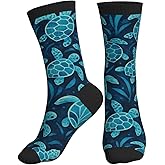 YHTJSZP Slouchy Crew Socks for Men Women, Funny Novelty Athletic Long Tube Socks for Soccer Yoga Softball Baseball Hiking