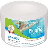 BLUEFLO Hot Tub Filter Replaces Sundance 6540-502, Series 850 780, Filbur FC-2812, PSD25-6, 5" x 7-3/4'', Pack of 1