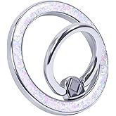 MENTINS Magnetic Phone Ring for MagSafe Grip [Super Magnet] Stylish Twinkle Ring Holder Stand with, magsafe pop Socket, Mag Safe Accessory for iPhone 16/15/14/13 Pro Max Plus