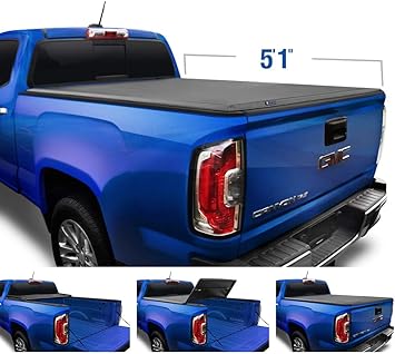Amazon Com Tyger Auto T3 Soft Tri Fold Truck Bed Tonneau Cover For 2004 2012 Chevy Colorado Gmc Canyon 2006 2008 Isuzu I350 Fleetside 5 1 Bed Tg Bc3c1001 Automotive