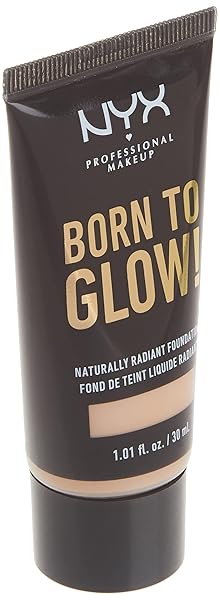 NYX PROFESSIONAL MAKEUP BORN TO GLOW NATURALLY RADIANT FOUNDATION, MEDIUM COVERAGE – LIGHT