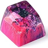 GIKZO Manta Ray Purple Pink Ocean Coral Reef Artisan Keycap, 1U ESC, R1 SA Profile, Custom Handmade Resin Key Cap for Cherry MX Mechanical Keyboard, Cool Tech Gift for Men, Dad, Gamers and Sea Lovers