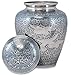 Trupoint Memorials Cremation Urns for Human Ashes, Decorative Burial Urn for Adult Men & Women – Large, Silver Birds