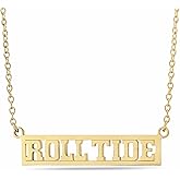 Stone Armory Necklace for Alabama Crimson Tide -18K Gold Plated Stainless Steel Jewelry Designed for Sensitive Skin - Adjustable 16-20in Chain, Gift for University of Alabama Fans, Women and Graduates