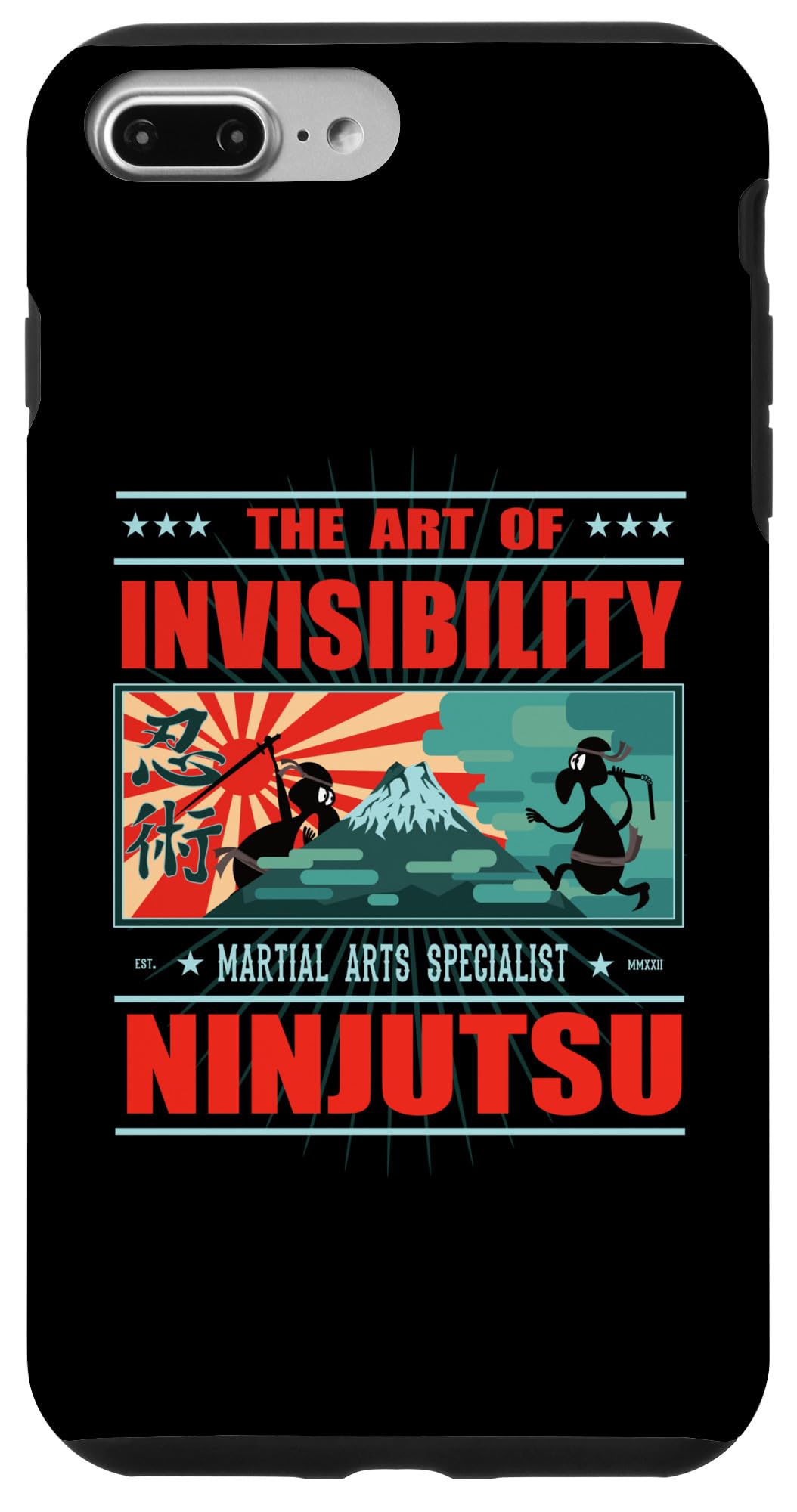 iPhone 7 Plus/8 Plus Funny Ninjutsu Design - The Art of Invisibility Case