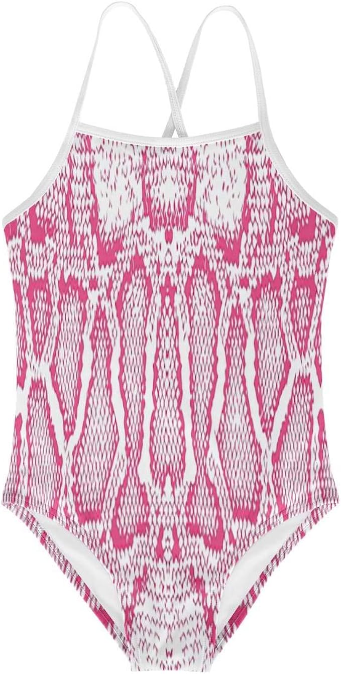 pink snakeskin bikini