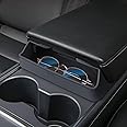 EVFITUS for Tesla Model 3 Model Y Accessories Center Console Organizer Tray Armrest Storage Box Silicone Sunglasses Coin Holder