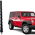Jamscar Antenna Compatible for Jeep Wrangler Accessories, for Gladiator JK JL Rubicon Willys Sport 4xe Sahara Mojave 2007-2025, 7" Rubber Antenna Replacement for Reception