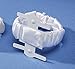 Darice, White Victoria Lynn Satin Covered Wrist Kaber Clip