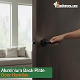 HANDLESTORE Straight Lever on Rose Matt Black Door Handles - Handles Only view 3