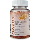 Amazon Brand - Solimo Kids' Vitamin C 125mg, 60 Gummies, Immune Health, 2 Month Supply