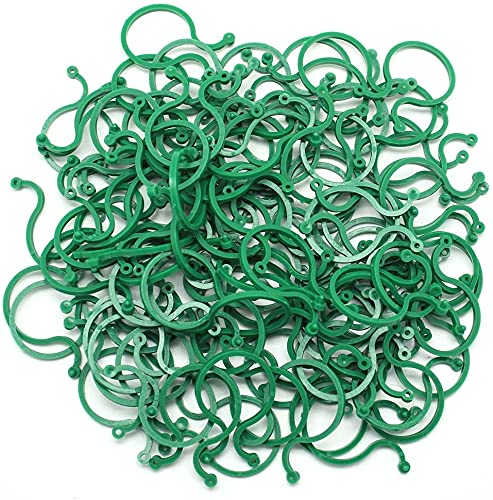 Garden Plant Clips,200 Pcs Plastic Plant Support Clips Plant Gripper Clips for Greenhouse Gardening Climbing Bamboo Pole Tomato Vegetables Flower Orchid Stem Helping Secure Plants to Grow Upright