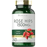 Carlyle Rose Hips | 1500mg | 240 Quick Release Capsules | Non-GMO and Gluten Free Herbal Supplement