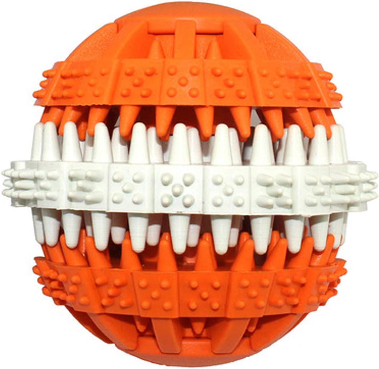 PETCARE Dog Toy Ball Puzzle IQ Treat Toys for Pet Teeth Cleaning Durable Natural Rubber Food Dispensing Dog Toy Chewing Balls for Small Medium Large Dogs Cats
