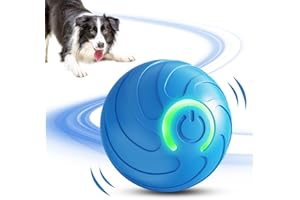 hoehew Vibrating Dog Ball, Moving Dog Ball, Shaky Ball Toy for Dogs, Interactive Bouncing Ball for Dog, Automatic Moving Dog Toy Ball, Shaking Dog Ball for Small Medium Large Dogs (Blue)