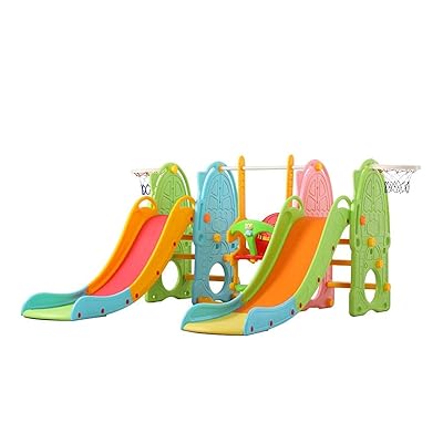 JIAJO Swing Set with Climber and Slide for Kids, Nederland Ubuy