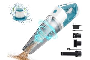 PEGOVO Car Vacuum Cleaner High Power 9000PA, Handheld Car Vacuum Cordless Rechargeable,Mini Portable Hand Held Vacuum Cordless Vacuum Cleaner for Pet Hair Home Cleaning-LED Light