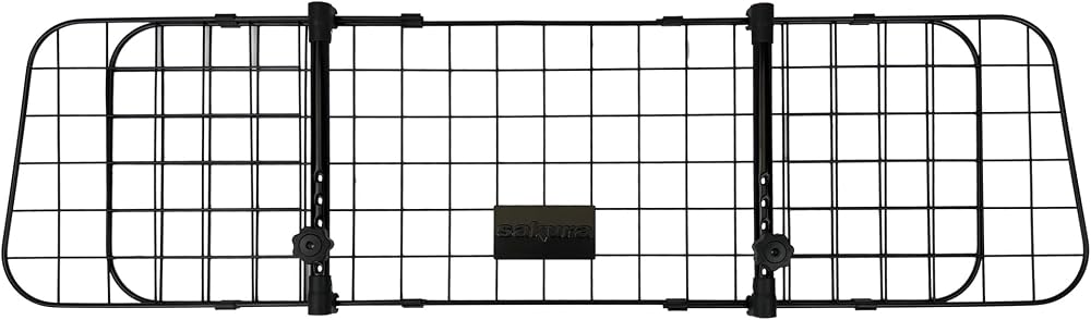Sakura Headrest Dog Guard Car Barrier 106–145 cm Adjustable Black
