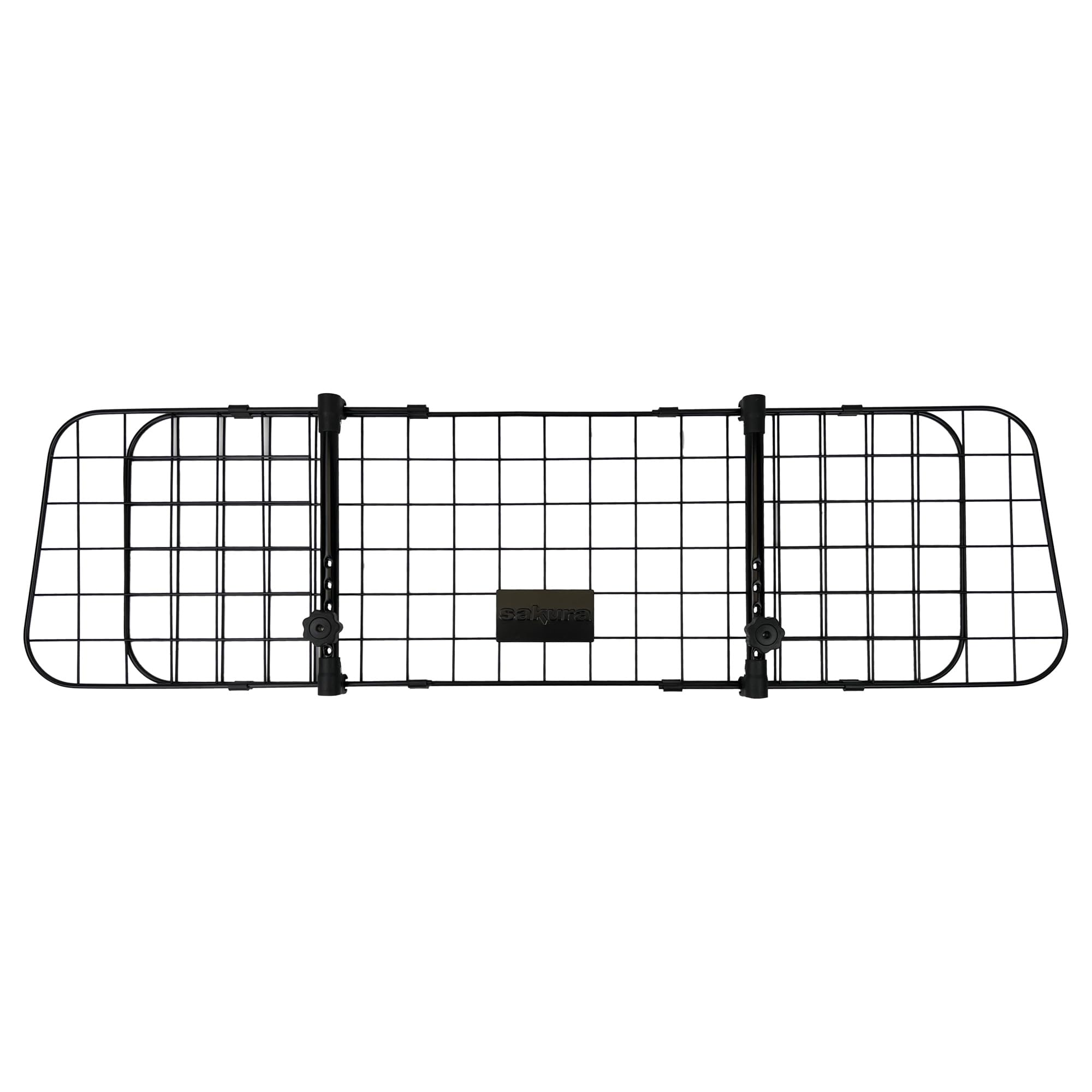 Sakura Headrest Dog Guard For Cars SS5259 - Easy Fit For Most Vehicles Hatchbacks SUVs Estates MPVs – Width Adjustable No Tools Needed, Black Adjustable from 106 to145 x 33 x 6 cm