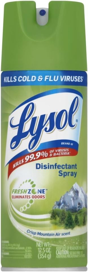 Lysol Fresh Zone disinfectant spray crisp mountain Air scent #2 (019200897952)