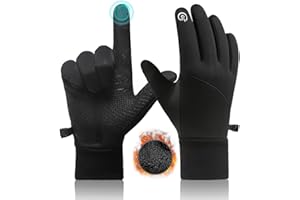 Gants d'hiver chauds, gants thermiques antidérapants pour écran tactile pour homme et femme, gants de cyclisme imperméables e