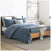 Kenneth Cole - Queen Duvet Cover Set with Shams | Duvet Cover &amp; 2 Matching Shams Included, Button Closure, Corner Ties, Soft Comfort, Machine Washable