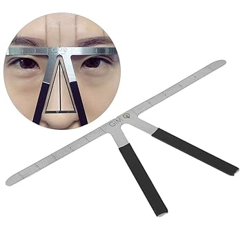 Professional Tattoo Eyebrow Makeup Stencils Ruler for Permanent Shaping Measurement