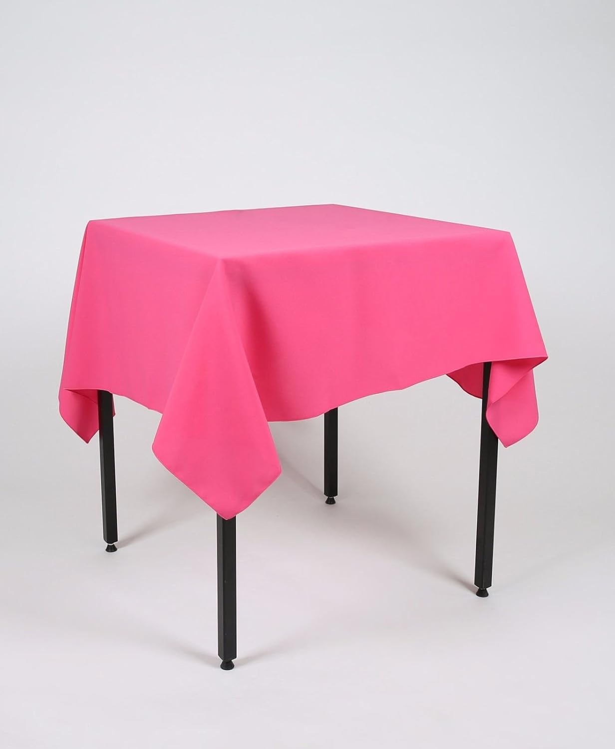 Hope Textiles Hot Pink 58" x 58" (147cm) Small Square Fabric TABLECLOTH