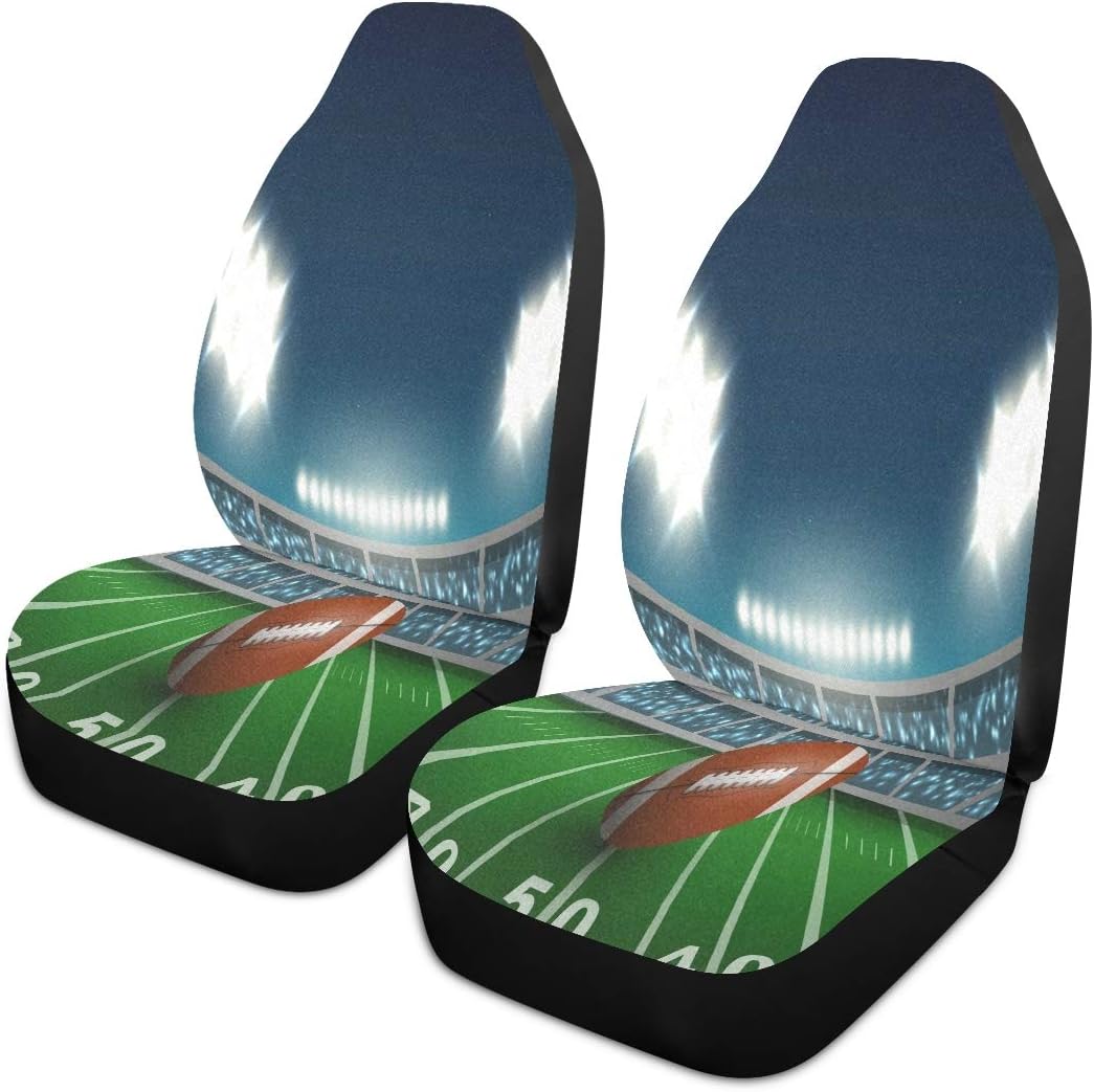 ALAZA American Football Stadium Car Seat Covers, Seat