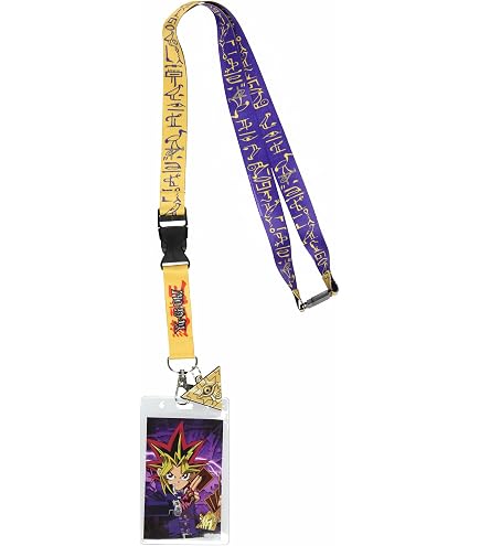 Konami Yugioh Lanyard Blind Bag 3 Pack – Comic Con Gift Bundle Including 3 Yugioh Lanyards with Charms, Card Holders and More