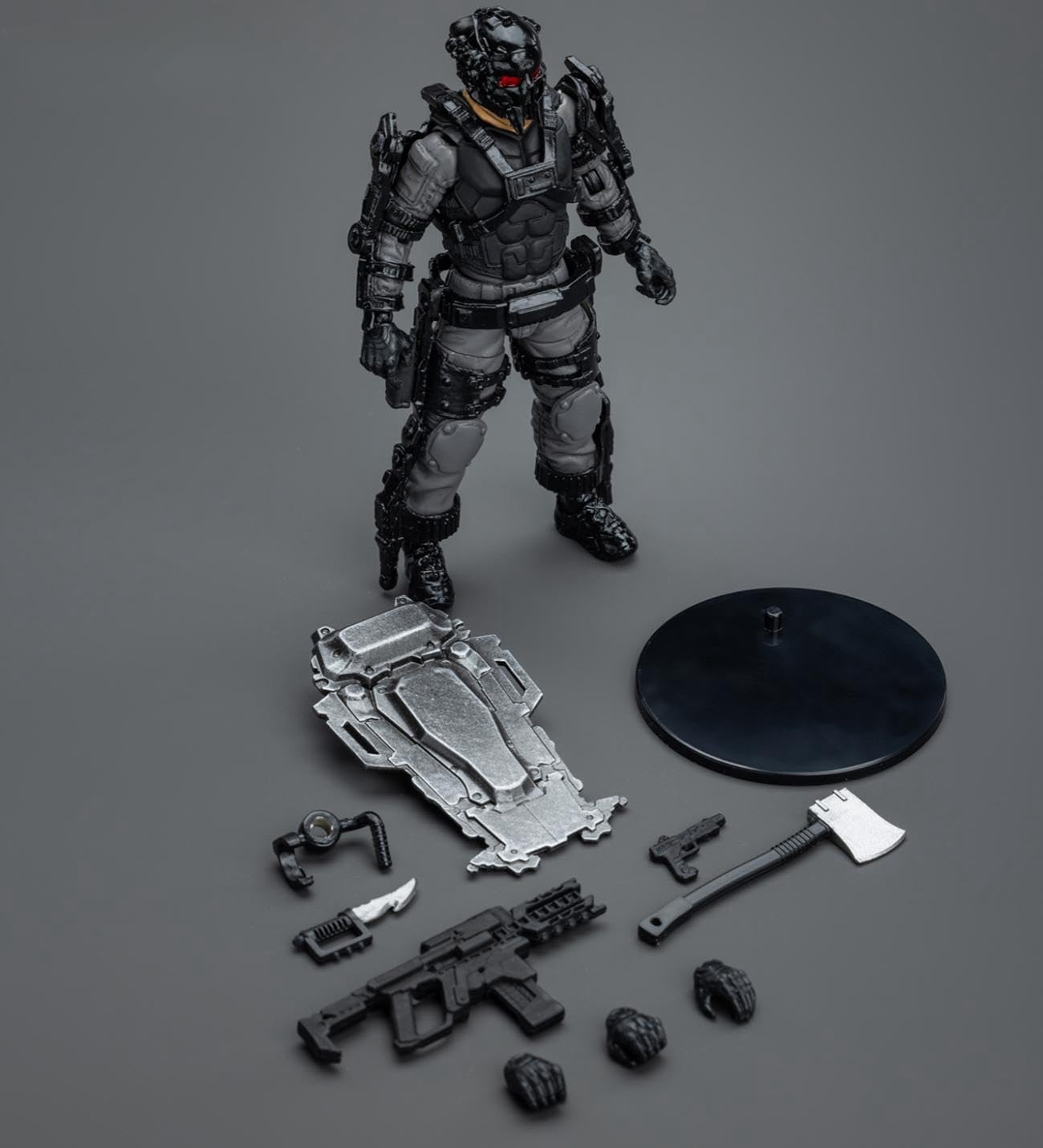 HiPlay JoyToy Hardcore Coldplay Collectible Figure: Army Builder Promotion Pack Figure 31 - Bounty Hunter with Blast Shield 1:18 Scale Action Figures JT1774