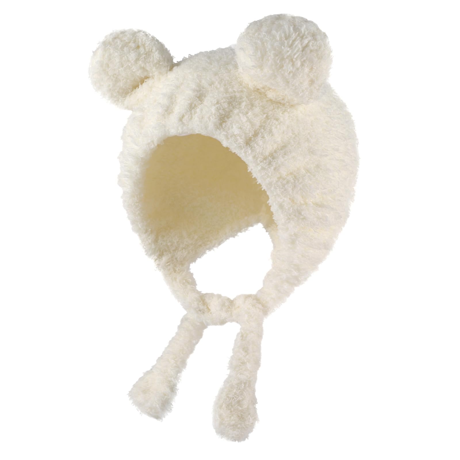 MK MATT KEELY® Cute Fleece Lining Unisex Baby Hats with Ears Winter Warm Toddler Beanie for 0-15 Months Grey