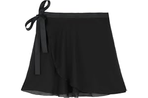 Zando Toddler Ballet Skirts for Girls Dance Adult Ballet Skirt Women Chiffon Wrap Tie with Adjustable Waistband