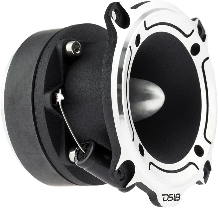 DS18 Car Audio Tweeter 1" Inch 300w Watt Dash Door Super Bullet PRO-TW220 Single, Silver - Image 5