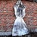 Halloween Props Scary Decorations Life Size Hanging Ghost Skeleton for Home Yard Outdoor Indoor Party Décor (White, 70inch)
