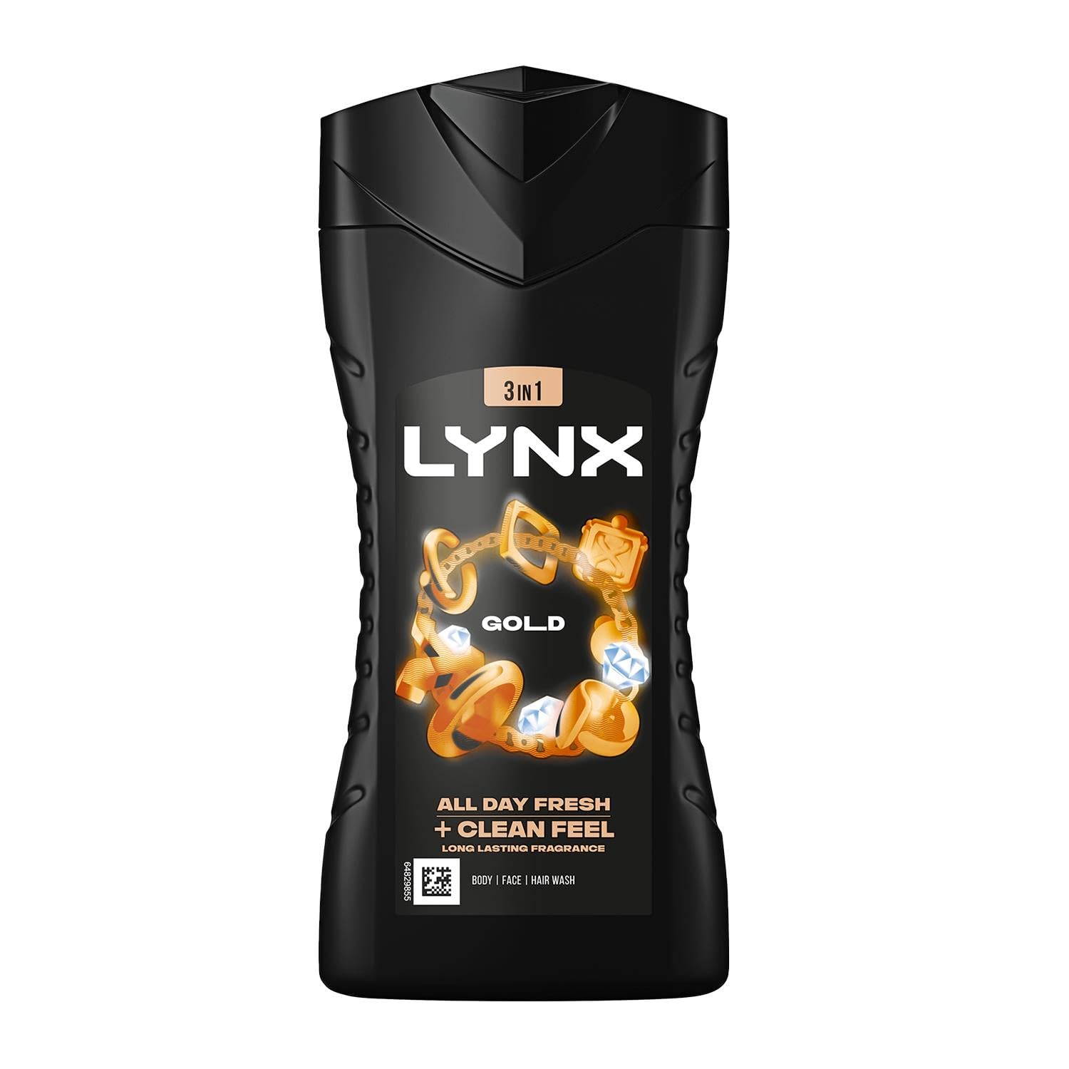 Lynx 12H Refreshing Fragrance Gold Oud Wood & Vanilla Body wash, 225ml