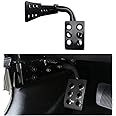JeCar Steel Dead Pedal Left Side Foot Rest Compatible with Jeep Wrangler JK Unlimited 2007-2018 Sport Sahara Rubicon X Off Road Accessories (Black)