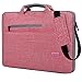 Brinch Multi-functional Suit Fabric Portable Laptop Carrying Bag for 15-15.6 Inch Laptop / Tablet / Macbook / Notebook - Light Pink