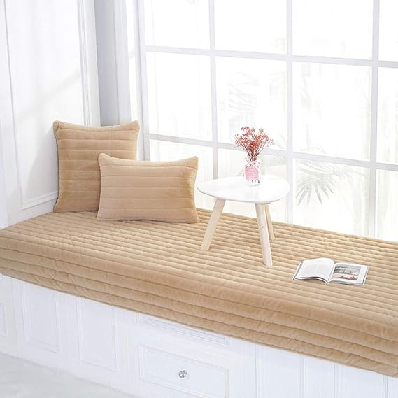 Comfort Bay Window Cushion,Nonslip Thicken Soft Pad Simple Modern