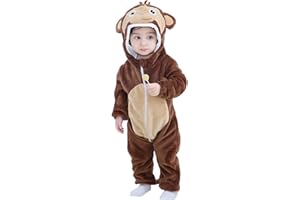 FHSFDZSW Unisex Baby Costume,Baby Flannel Animal Halloween Onesie Costume Home Clothing