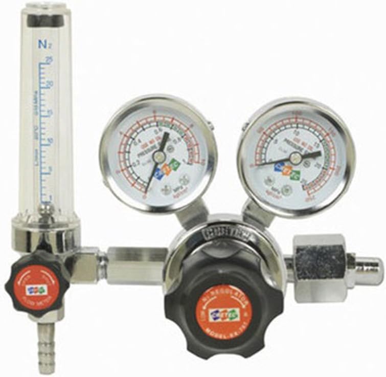 Cretec Nitrogen Regulator Gas Regulator Pressure Flow Meter Gauges