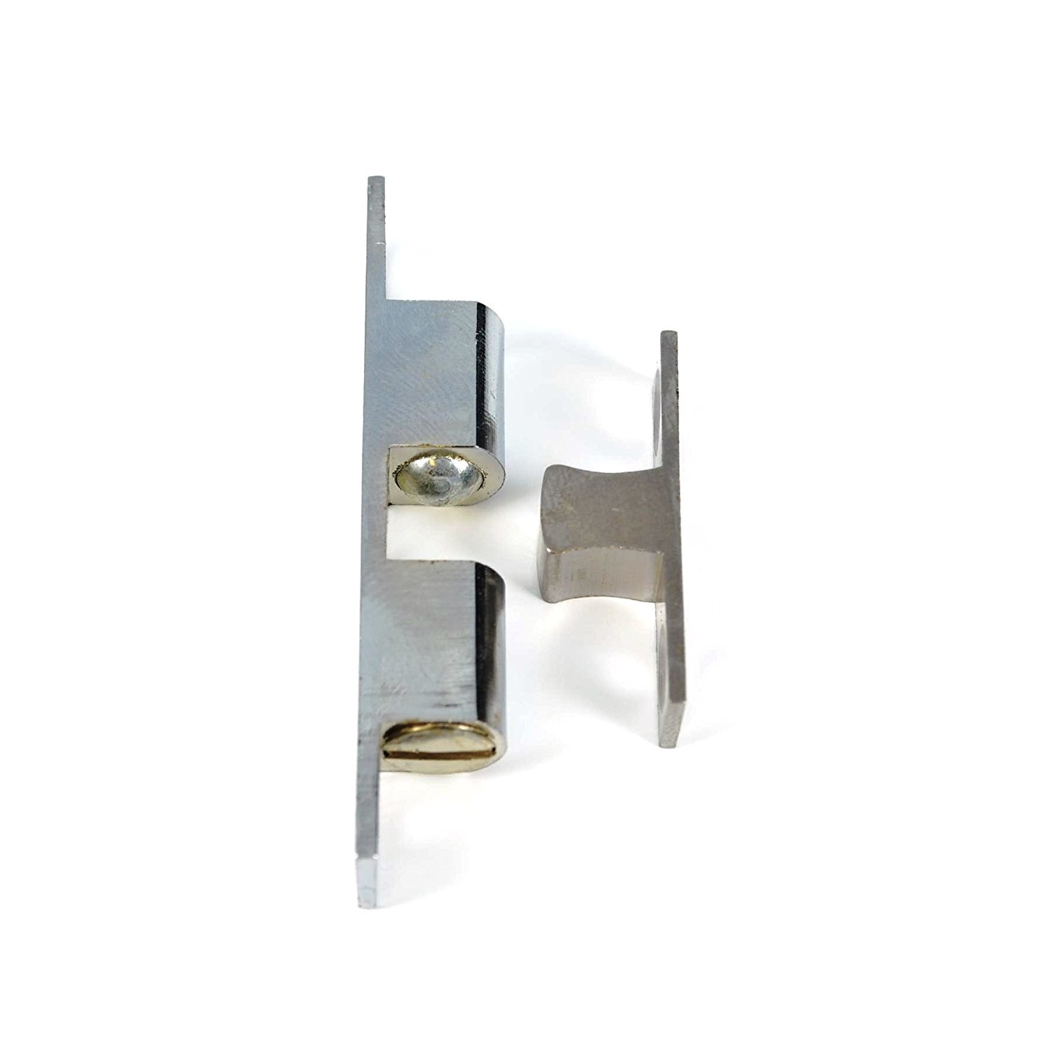 Merriway® BH01596 (2 Pcs) 42mm (1.5/8 inch) Adjustable Double Ball Roller Cupbard Cabinet Door Catches Polished Chrome - Pack of 2 Pieces