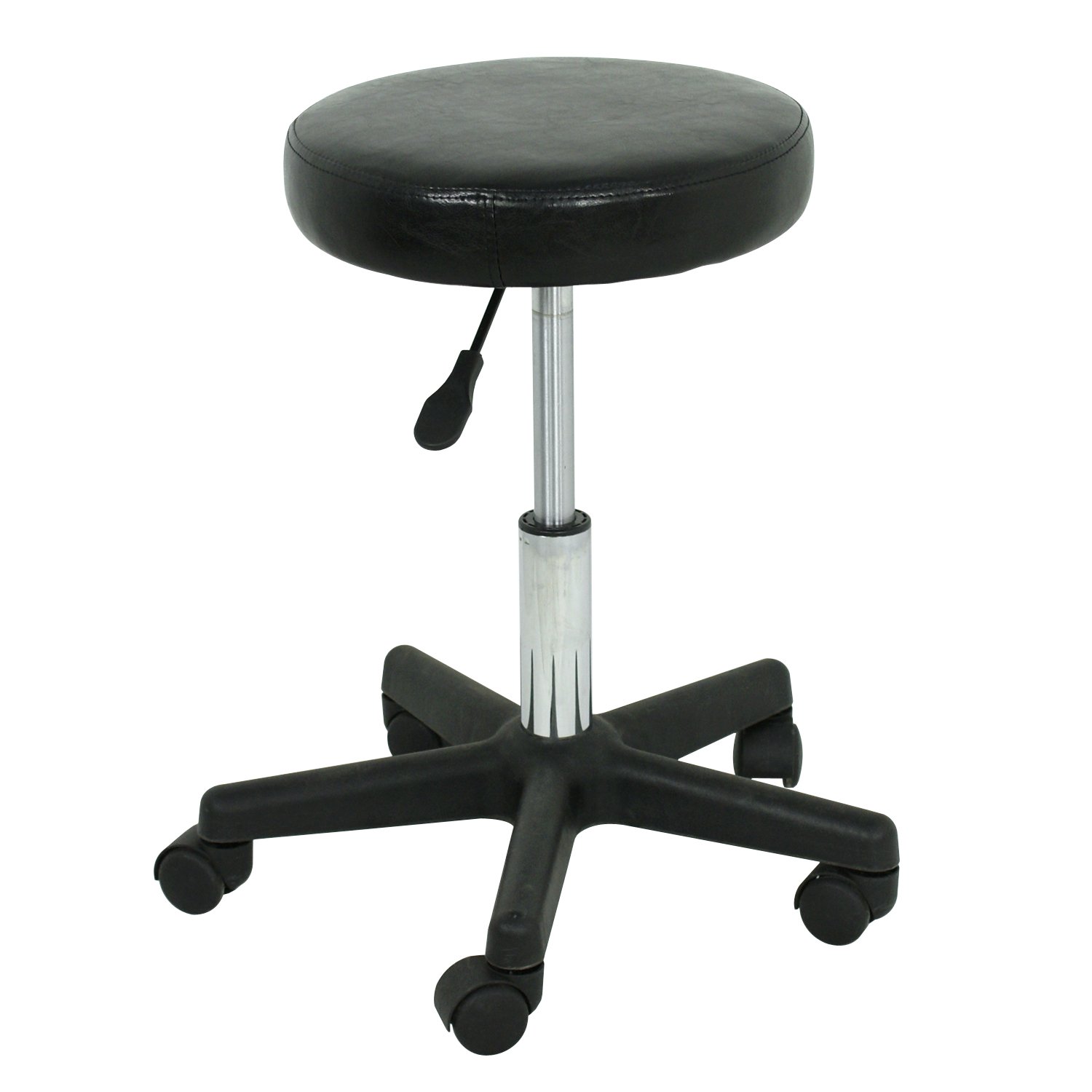 F2C Adjustable Bar Stools Swivel Chairs Leather Hydraulic Rolling Stool Facial Massage Spa Salon Stool with Wheels: Furniture & Decor