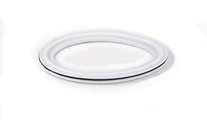 ARTESIAN SYSTEMS 6” Tri Clamp Envelope Gasket PTFE (Teflon) PTFE X EPDM Sanitary Pharmaceutical Grade High Elasticity VS PTFE Alone! IE Longer Life.