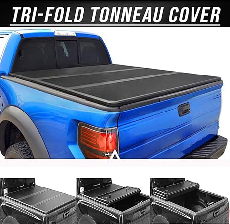 Mago Hard Tri Fold Truck Bed Tonneau Cover Fits Toyota Tundra Frp Honeycomb Panel 170cm 203cm Amazon Co Uk Sports Outdoors