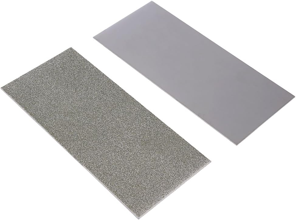 80-3000 Grit Rectangle Diamond Knife Set Thin Grinding Polishing Sharpening Stone Whetstone(400 Grit), Silver - Image 4