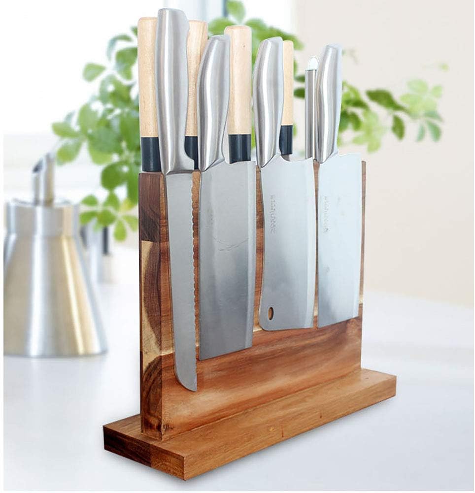 Double Sided Solid Wood Knife Holder, Household